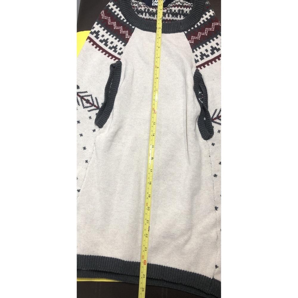 NWT Lands' End Animal Family Holiday Sweater Cream Size XL - Picture 5 of 6